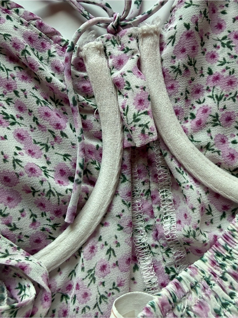 🌸 Blush Floral Ruched Corset Cami Tank Top - Picture 4 of 5